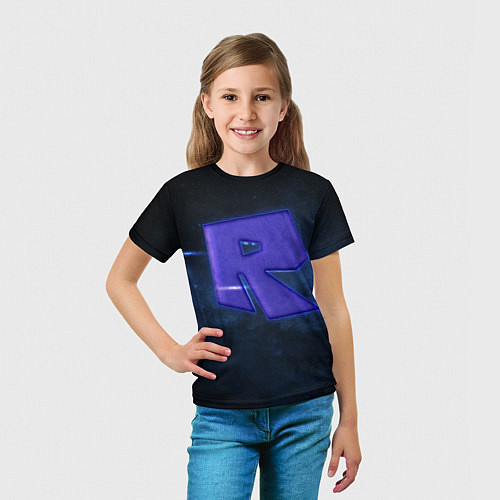 Детская футболка Roblox space / 3D-принт – фото 5