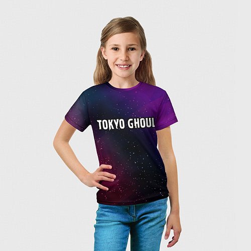 Детская футболка Tokyo Ghoul gradient space / 3D-принт – фото 5