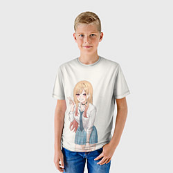 Футболка детская Красотка Марин Китагава, цвет: 3D-принт — фото 2