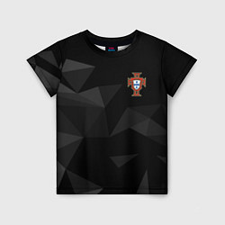 Футболка детская Сборная Португалии треугольники, цвет: 3D-принт