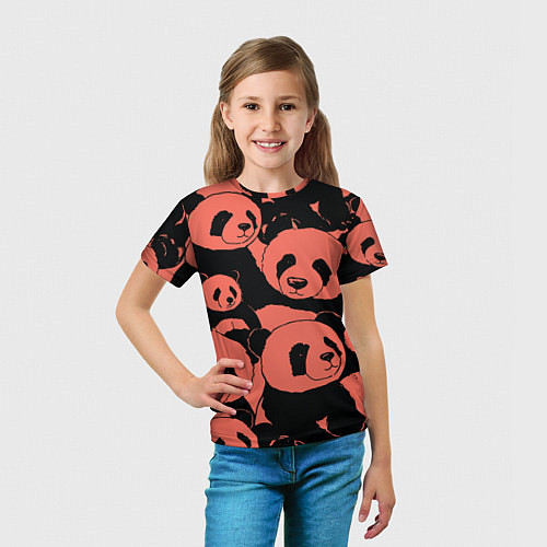 Детская футболка С красными пандами / 3D-принт – фото 5