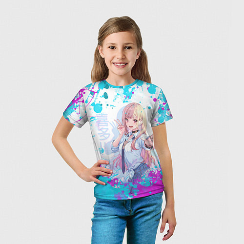 Детская футболка Красотка Марин / 3D-принт – фото 5