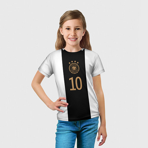Детская футболка Гнабри Сборная Германии ЧМ 2022 / 3D-принт – фото 5