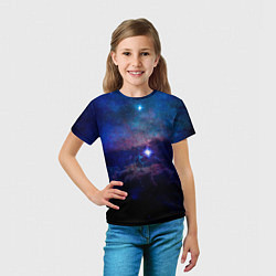 Футболка детская Звёздное небо, цвет: 3D-принт — фото 2