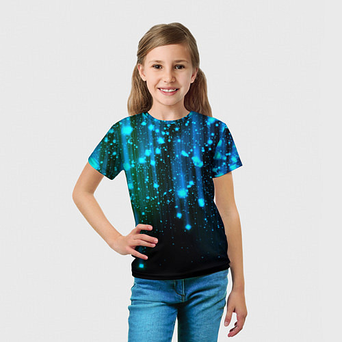 Детская футболка Space - starfall / 3D-принт – фото 5