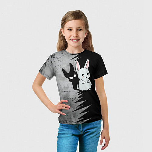 Детская футболка Теневой зайка / 3D-принт – фото 5