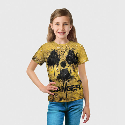 Детская футболка Danger radiation / 3D-принт – фото 5