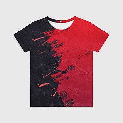 Футболка детская Черное и красное, цвет: 3D-принт