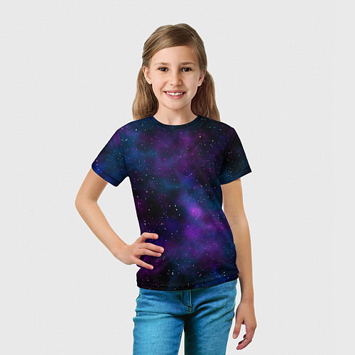 Детская футболка Космос с галактиками / 3D-принт – фото 5
