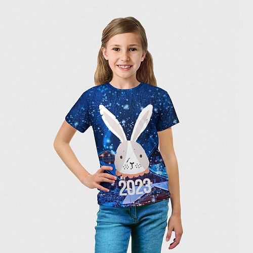 Детская футболка 2023 крольчиха / 3D-принт – фото 5