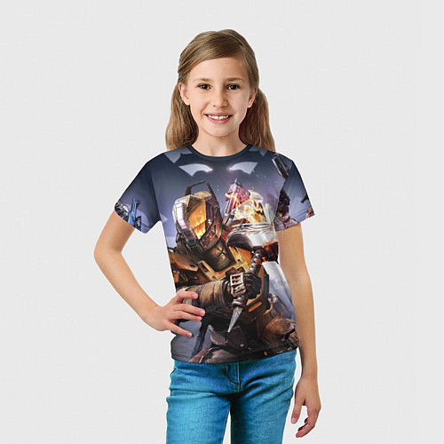 Детская футболка Destiny воин / 3D-принт – фото 5
