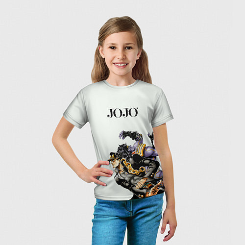 Детская футболка Стенд Джотаро Куджо Star Platinum / 3D-принт – фото 5