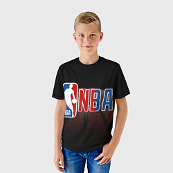 Футболка детская NBA - logo, цвет: 3D-принт — фото 2