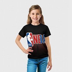 Футболка детская NBA - logo, цвет: 3D-принт — фото 2