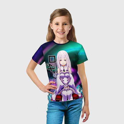 Детская футболка Re: Zero - Emilia / 3D-принт – фото 5