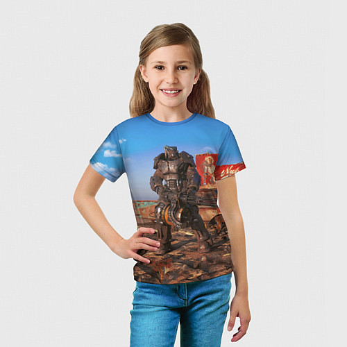Детская футболка Fallout 4 Power Armor x-01 / 3D-принт – фото 5