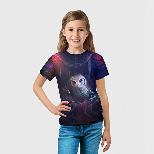 Детская футболка Мистическая сова / 3D-принт – фото 5