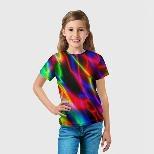 Детская футболка Цветной каламбур / 3D-принт – фото 5