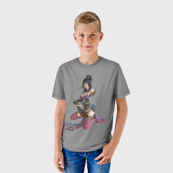Футболка детская Samurai girl with a sword, цвет: 3D-принт — фото 2