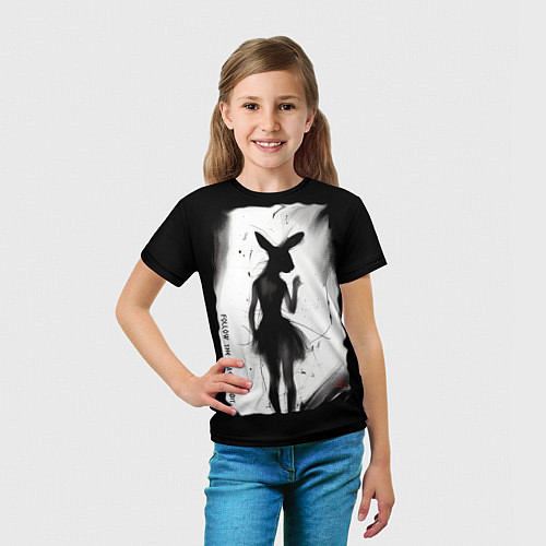Детская футболка Крольчиха в юбке / 3D-принт – фото 5