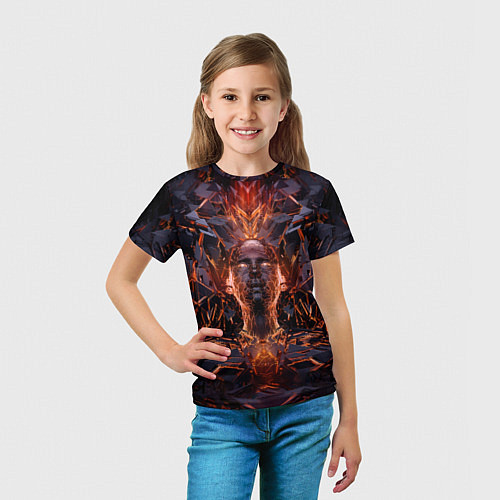 Детская футболка Нейросеть - создание человека / 3D-принт – фото 5