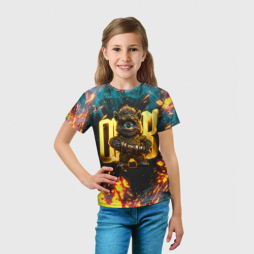 Детская футболка Steampunk bear / 3D-принт – фото 5