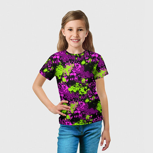 Детская футболка Брызги и кляксы / 3D-принт – фото 5