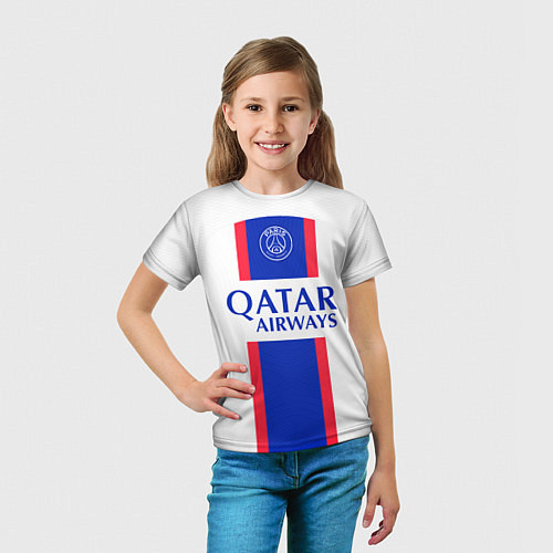 Детская футболка Килиан Мбаппе форма PSG 2223 / 3D-принт – фото 5