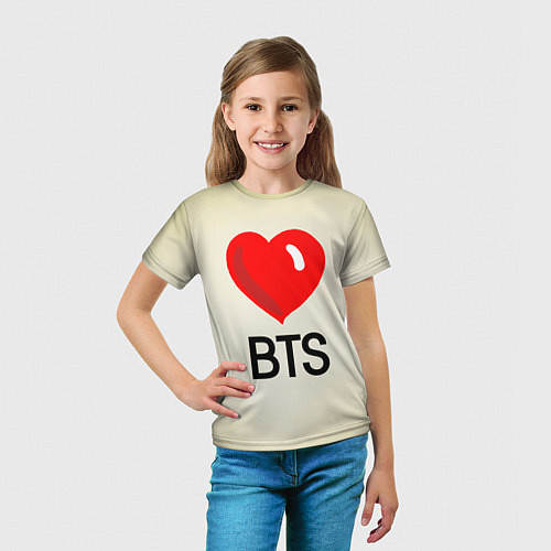 Детская футболка Люблю БТС / 3D-принт – фото 5