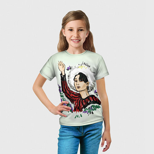 Детская футболка Хан в красном / 3D-принт – фото 5