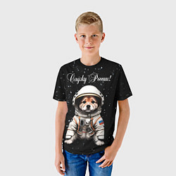Футболка детская Вельш корги пемброк космонавт, цвет: 3D-принт — фото 2