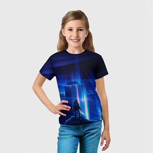 Детская футболка Покоритель космоса / 3D-принт – фото 5