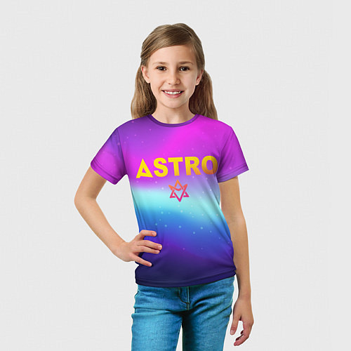 Детская футболка Астро неон / 3D-принт – фото 5