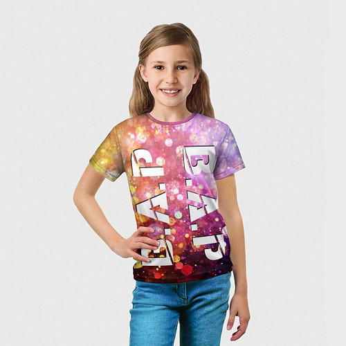 Детская футболка BAP vertical logo / 3D-принт – фото 5