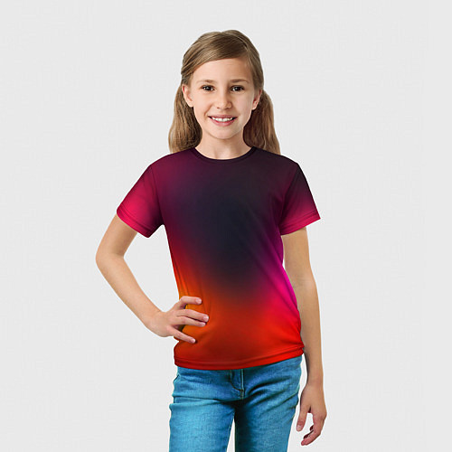 Детская футболка Абстрактная текстура / 3D-принт – фото 5
