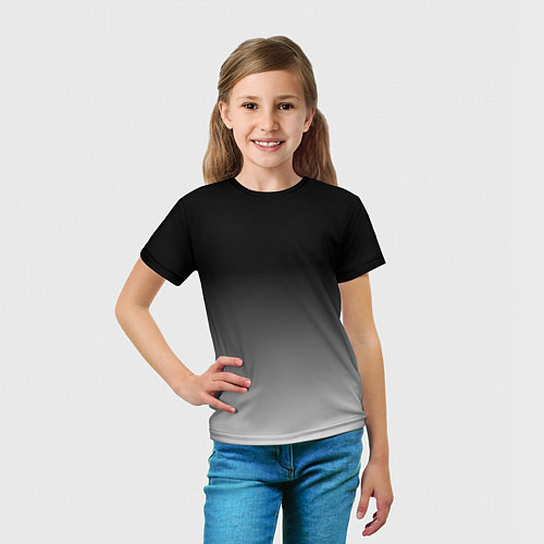 Детская футболка От черного к белому / 3D-принт – фото 5