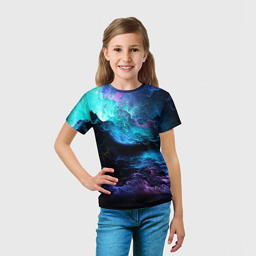 Детская футболка Горы, небо / 3D-принт – фото 5