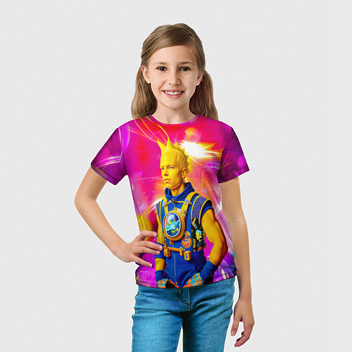 Детская футболка Барт Симпсон - крутой чувак - нейросеть / 3D-принт – фото 5