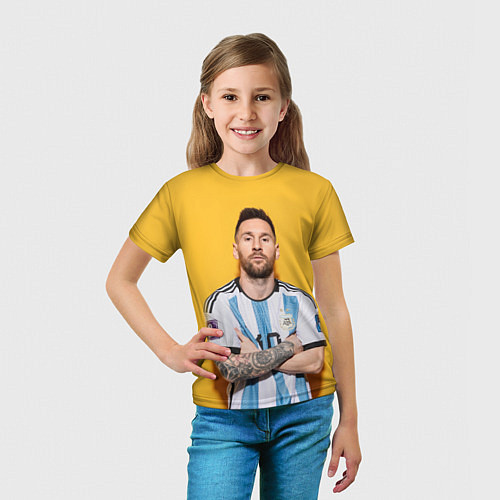 Детская футболка Lionel Messi 10 / 3D-принт – фото 5