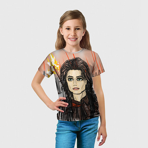 Детская футболка Майкл Джексон - гимн Земли / 3D-принт – фото 5