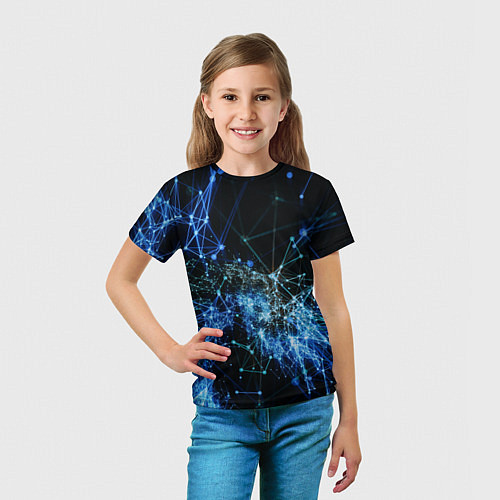Детская футболка Нейронные цепочки Midjourney / 3D-принт – фото 5