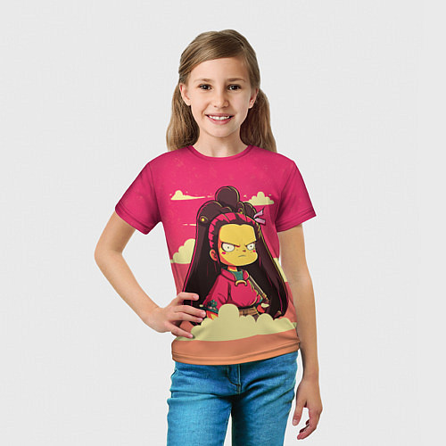 Детская футболка Kamado Nezuko simpson / 3D-принт – фото 5