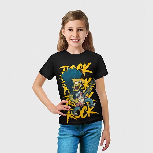 Детская футболка Rock Simpson / 3D-принт – фото 5