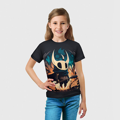 Детская футболка Hollow Knight c посохом / 3D-принт – фото 5