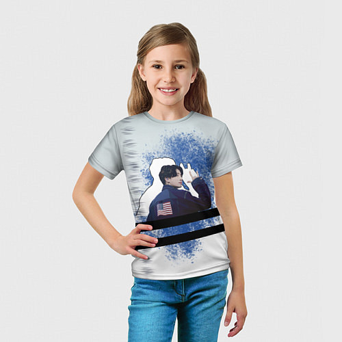 Детская футболка Чонгук и его тень / 3D-принт – фото 5