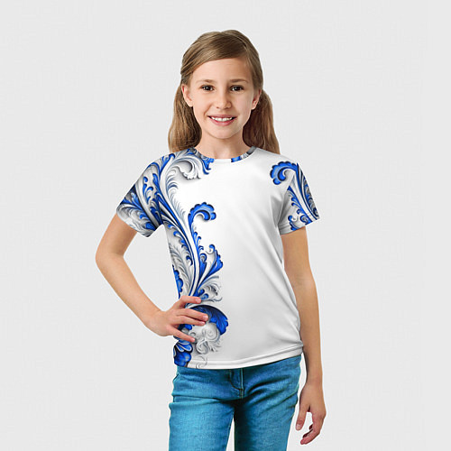 Детская футболка Русские узоры / 3D-принт – фото 5