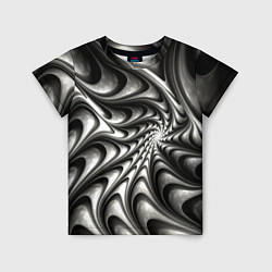 Футболка детская Abstract fractal grey, цвет: 3D-принт