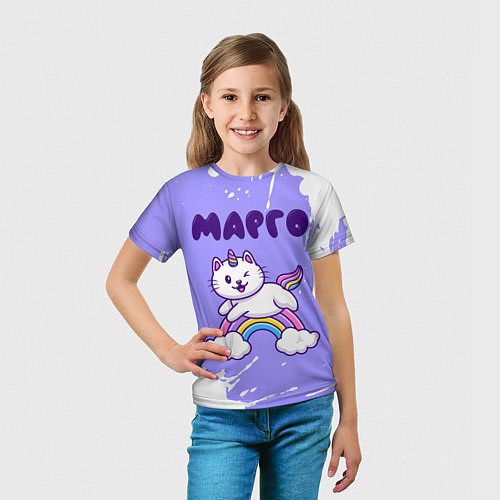 Детская футболка Марго кошка единорожка / 3D-принт – фото 5