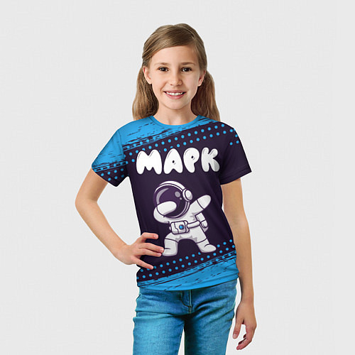 Детская футболка Марк космонавт даб / 3D-принт – фото 5