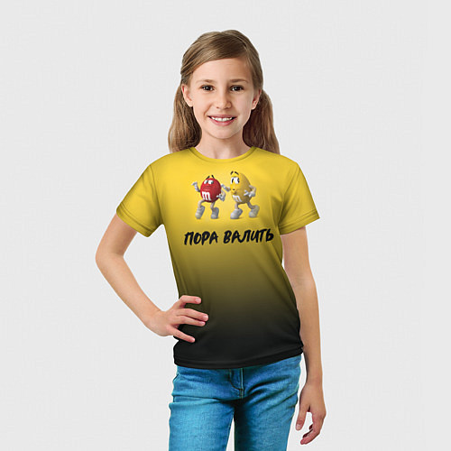 Детская футболка Пора валить M&Ms / 3D-принт – фото 5